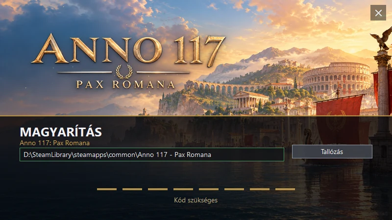 Anno 117: Pax Romana Magyarítás - 1. kép